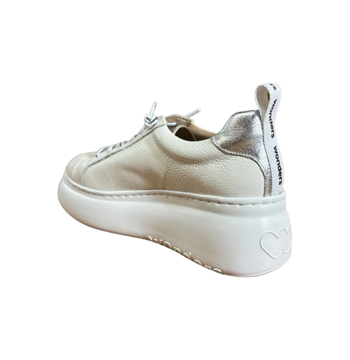 A2632 Off White Platform Sneaker