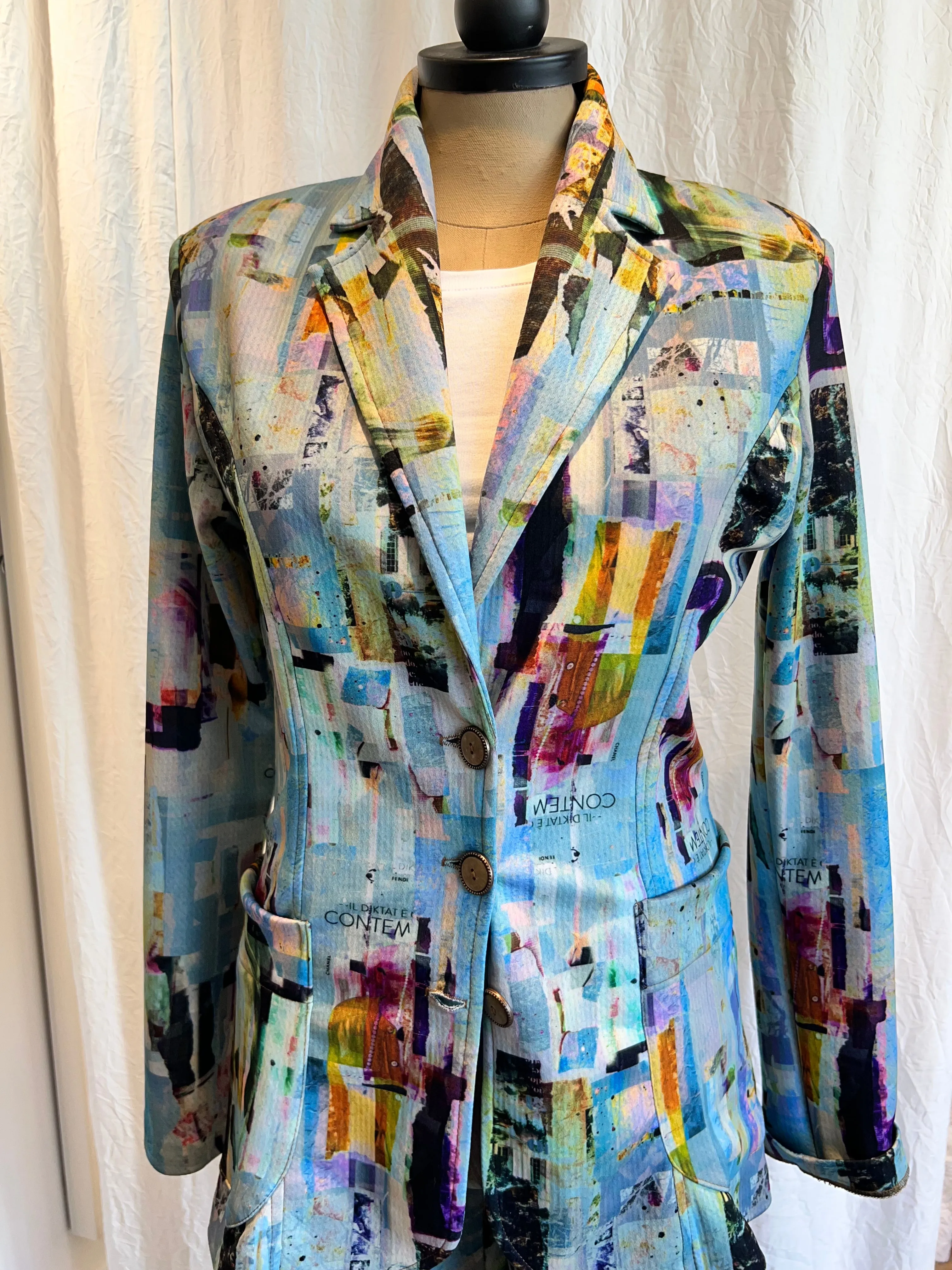 Abstract Blazer Jacket