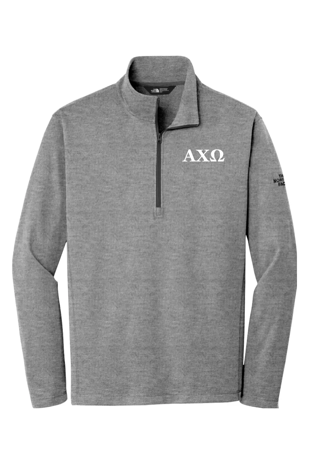 Alpha Chi Omega - North Face 1/4-Zip Fleece - White Embroidered Letters