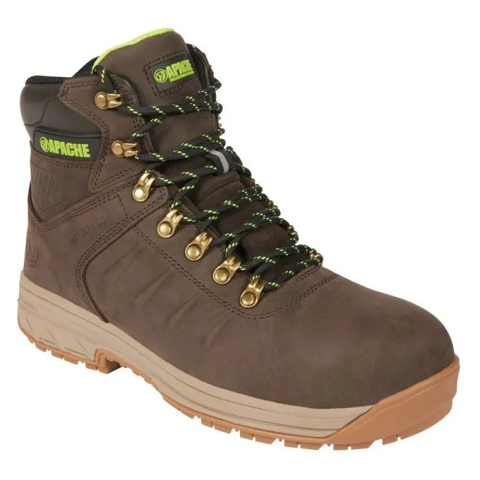 Apache Moose Jaw Waterproof Breathable Work Boot-BROWN