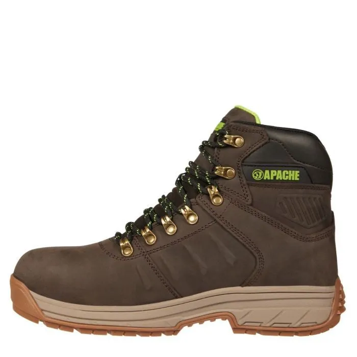 Apache Moose Jaw Waterproof Breathable Work Boot-BROWN