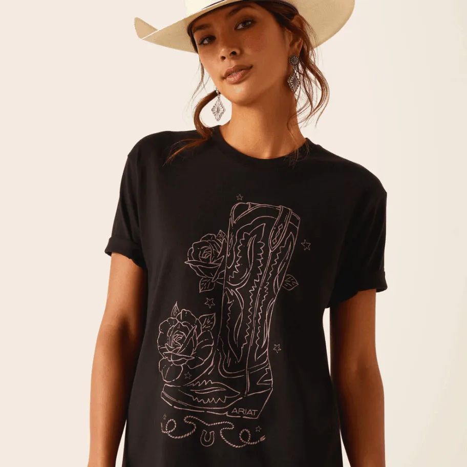 Ariat Women's Black Tall Boot Tee 10051437