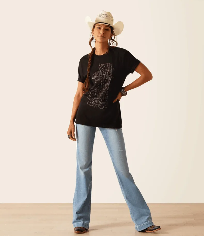 Ariat Women's Black Tall Boot Tee 10051437