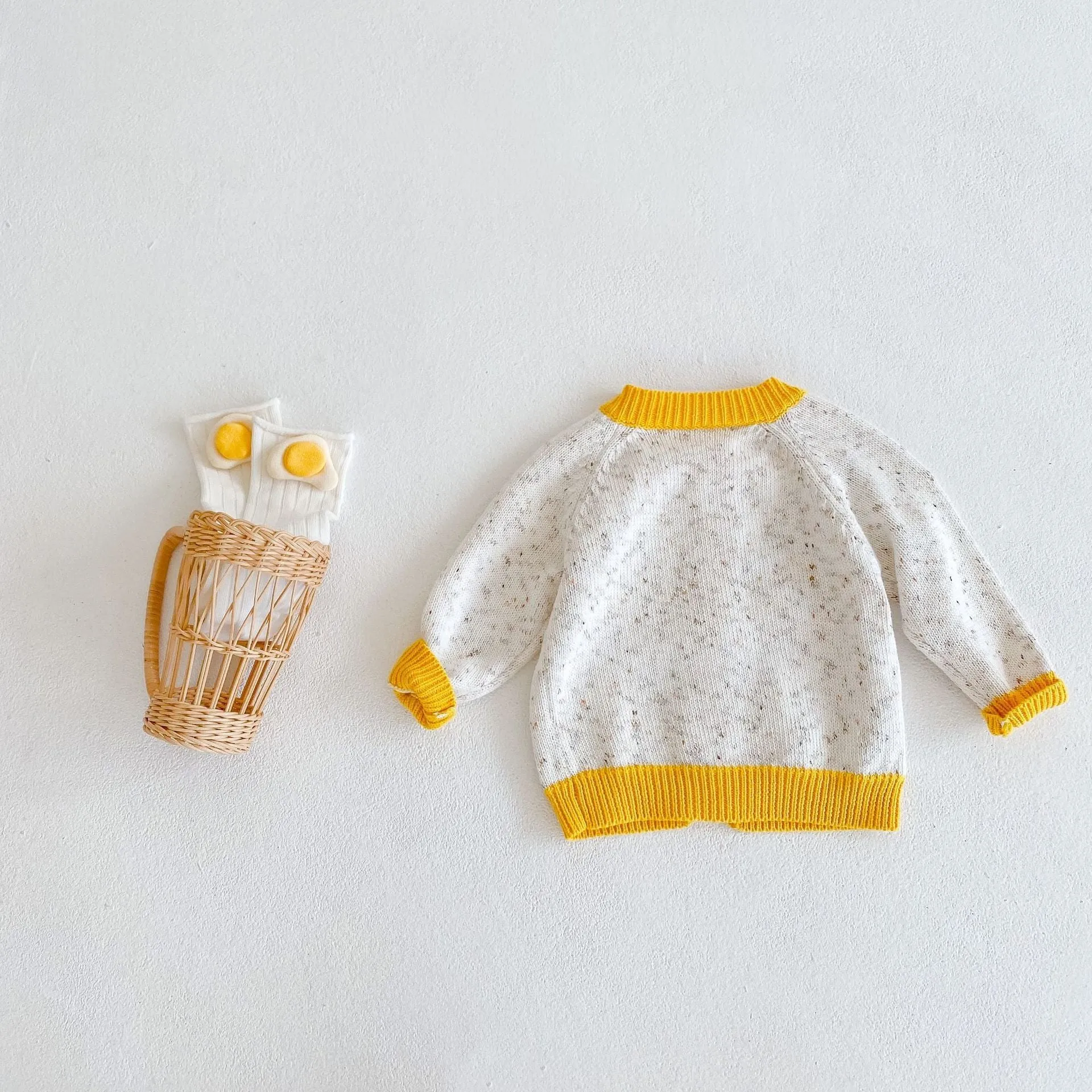 Baby Sunflower Sweater Romper