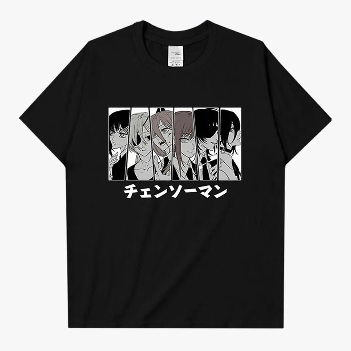 benpaolv Chainsaw Man Manga Girl Characters Art T-Shirt