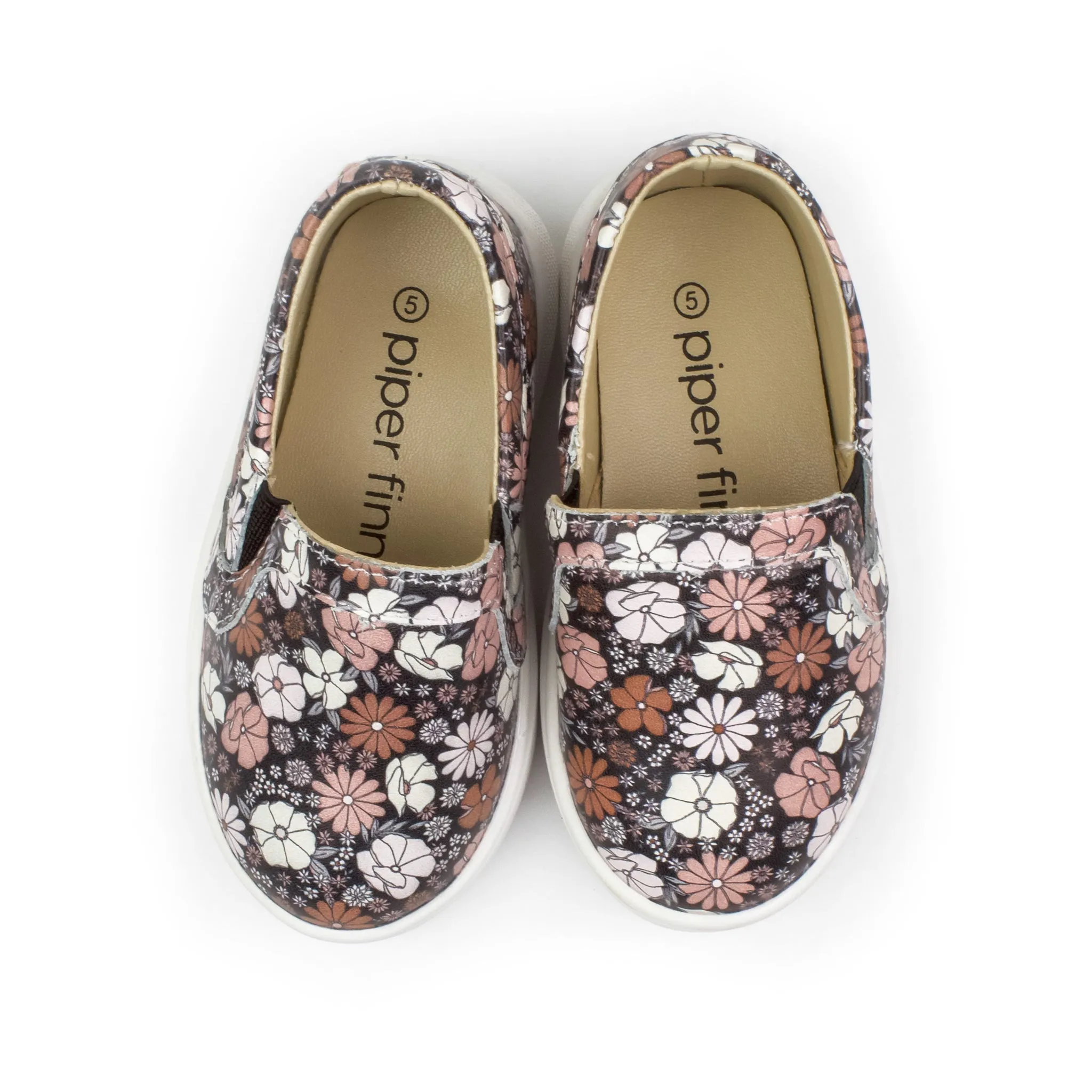 Black Floral - Slip On Sneaker