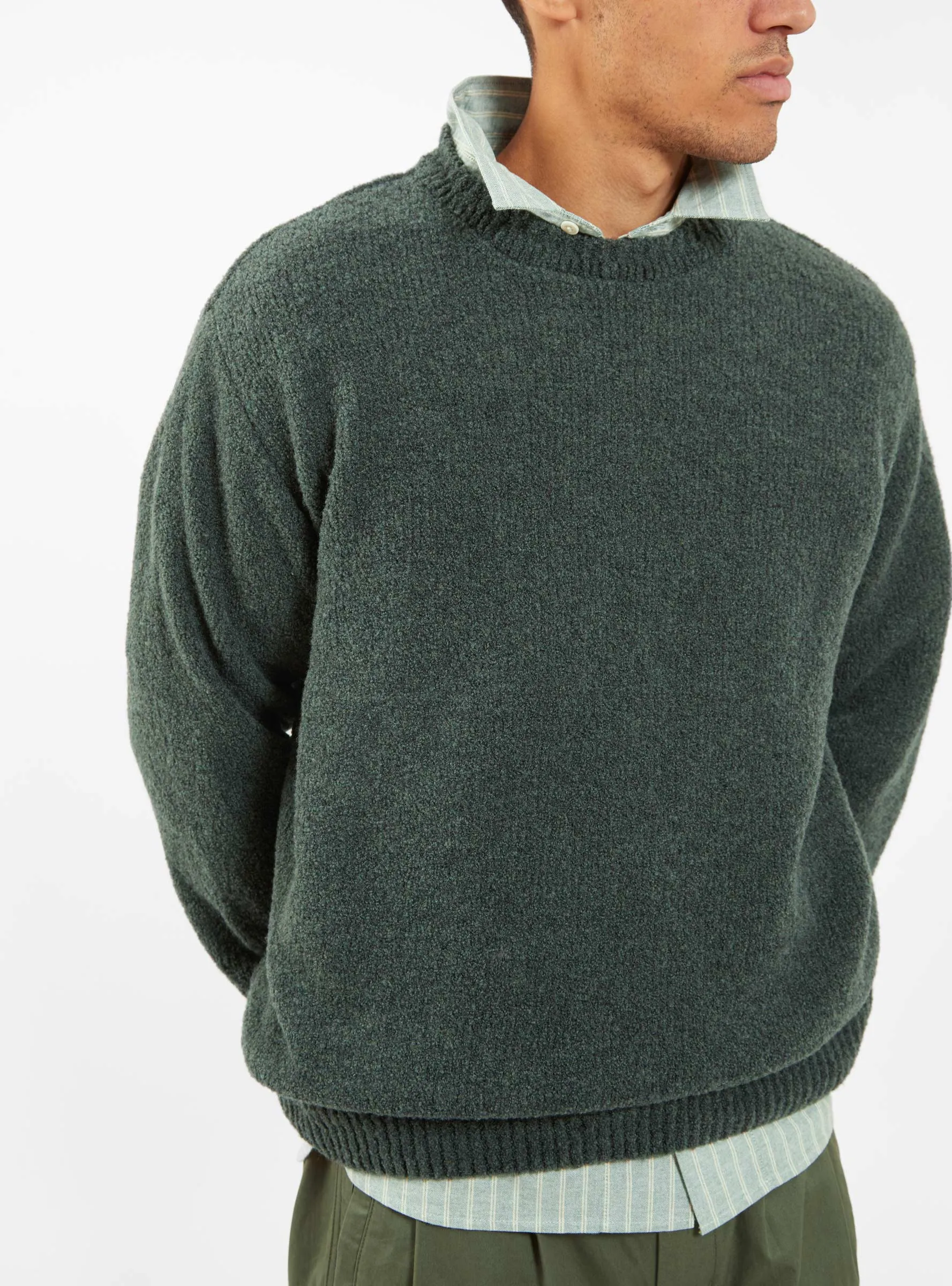 Boucle Sweater Green