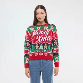 Christmas Print Sweater