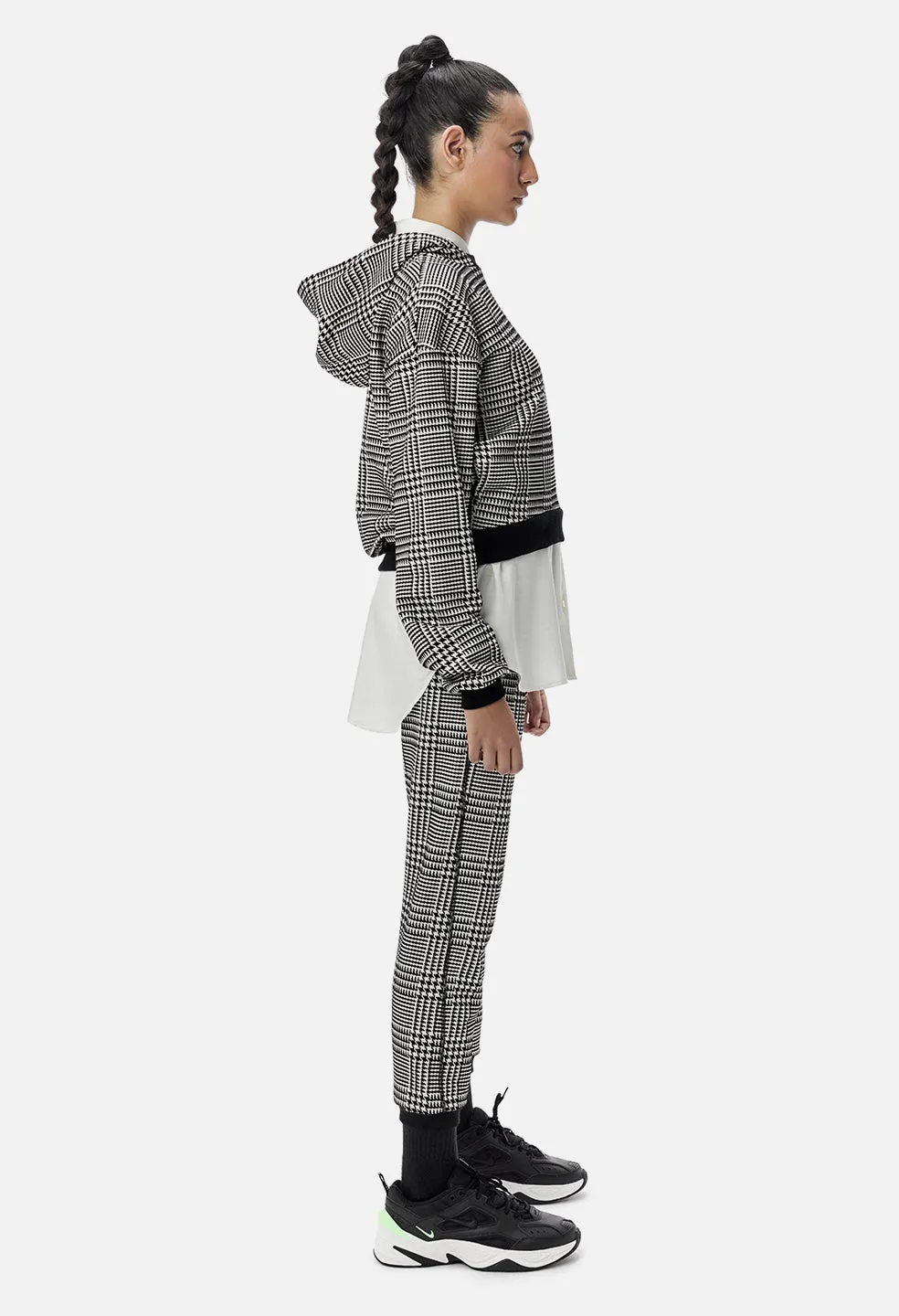 Cofer Hoodie / Houndstooth Ivory