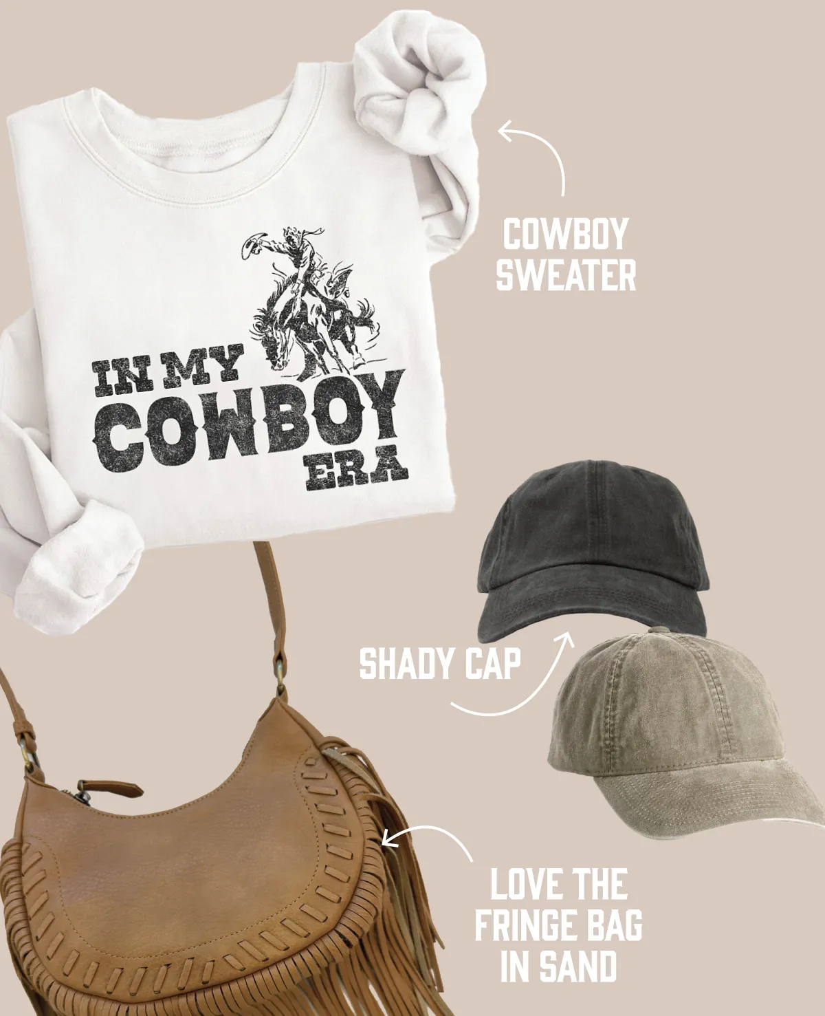 Cowboy Sweater - Ivory