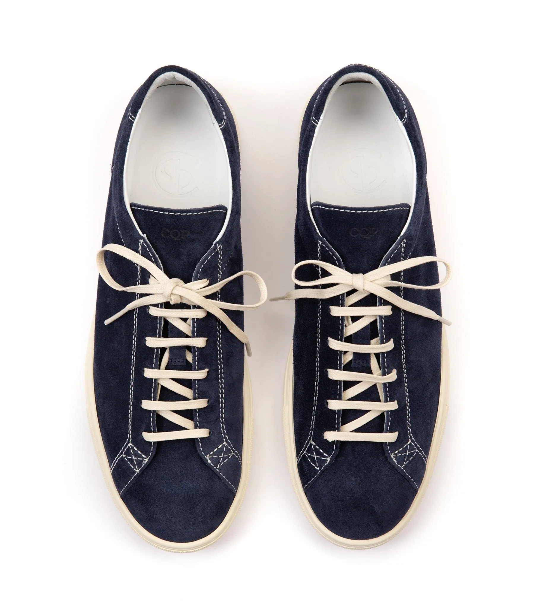 CQP Racquet Suede Sneaker: Navy