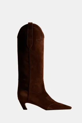 Dallas Knee High Boot in Coffee