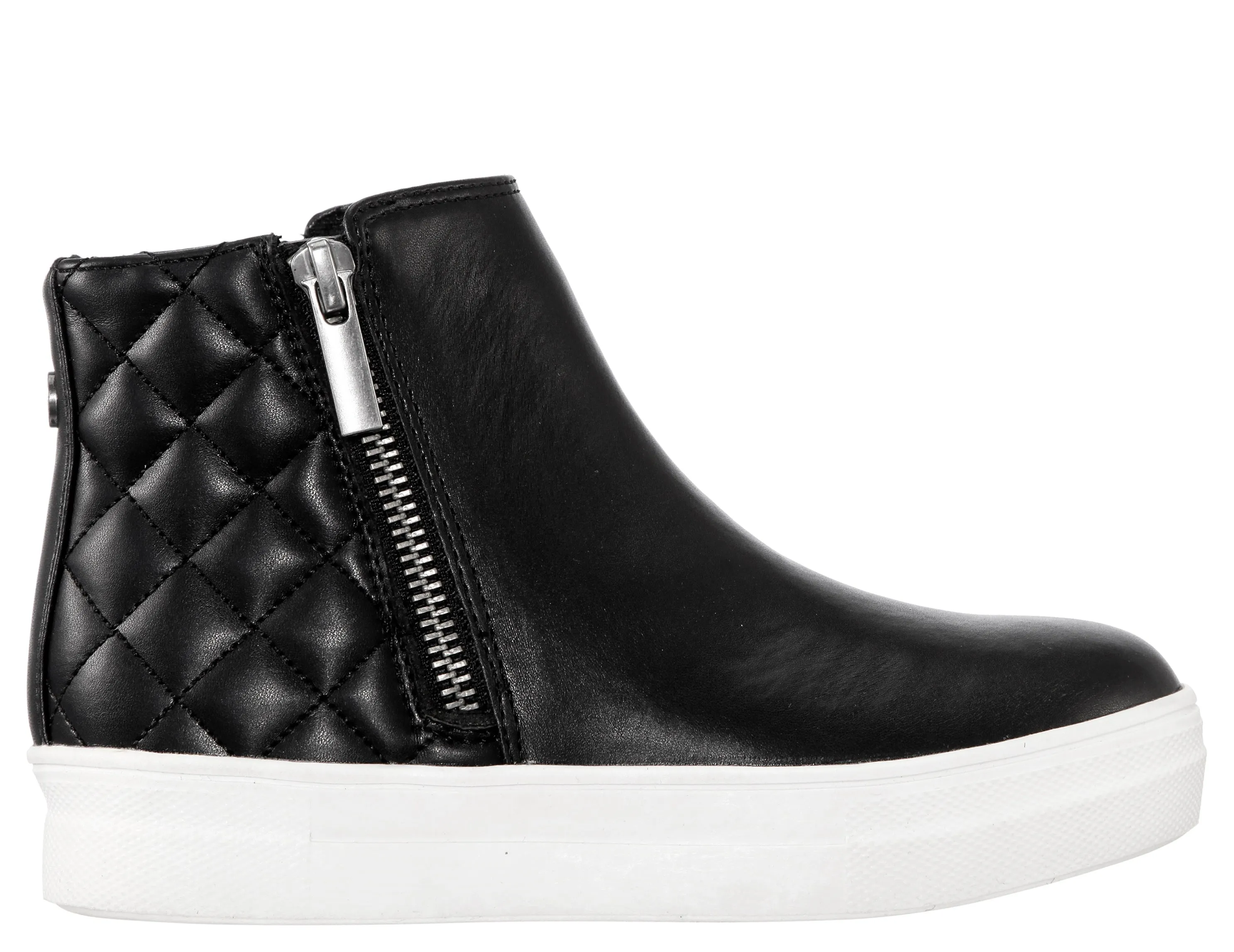 Davii Zip Sneaker - Black Smooth