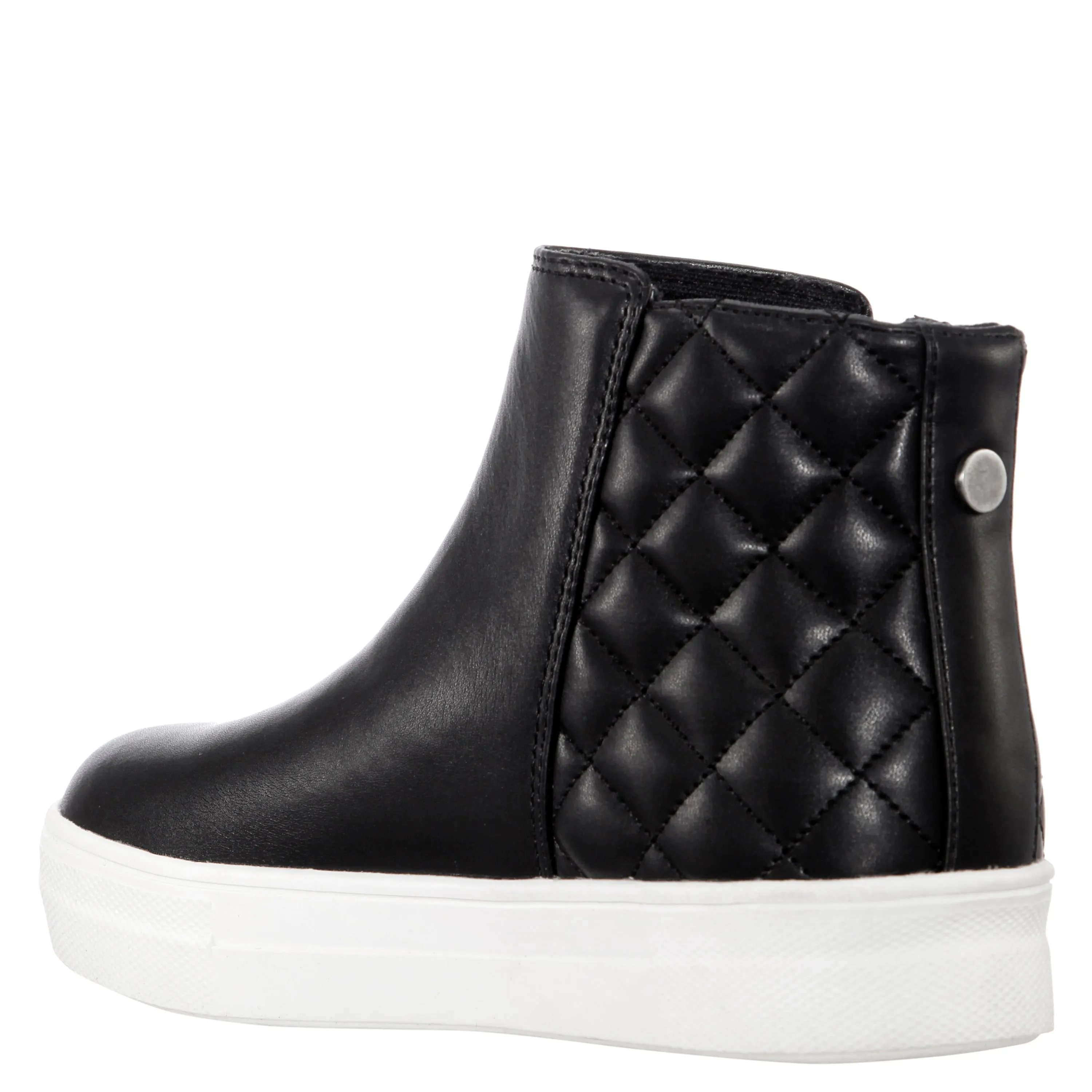 Davii Zip Sneaker - Black Smooth