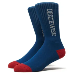 Deathwish Antidote Ribbed Crew Navy/Red Socks