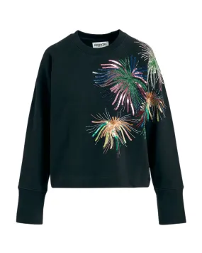 Esweat Embroidered Sweater (Black)