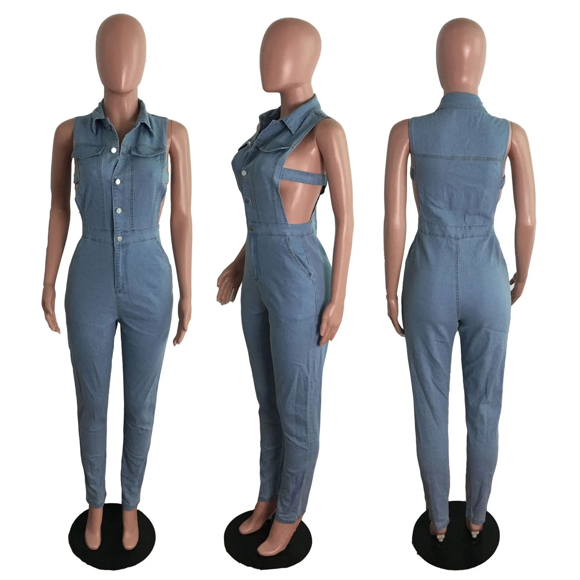 Fashion denim women's Jumpsuit AY1905