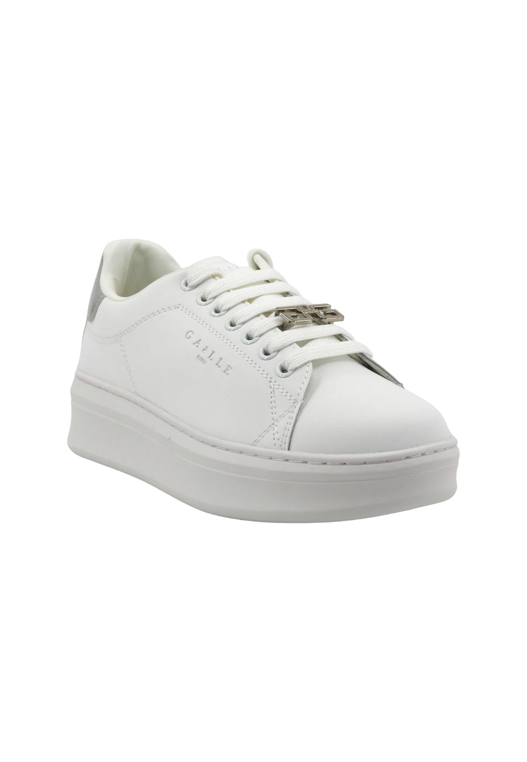 GAELLE Sneaker Donna Argento Bianco GACAW00018