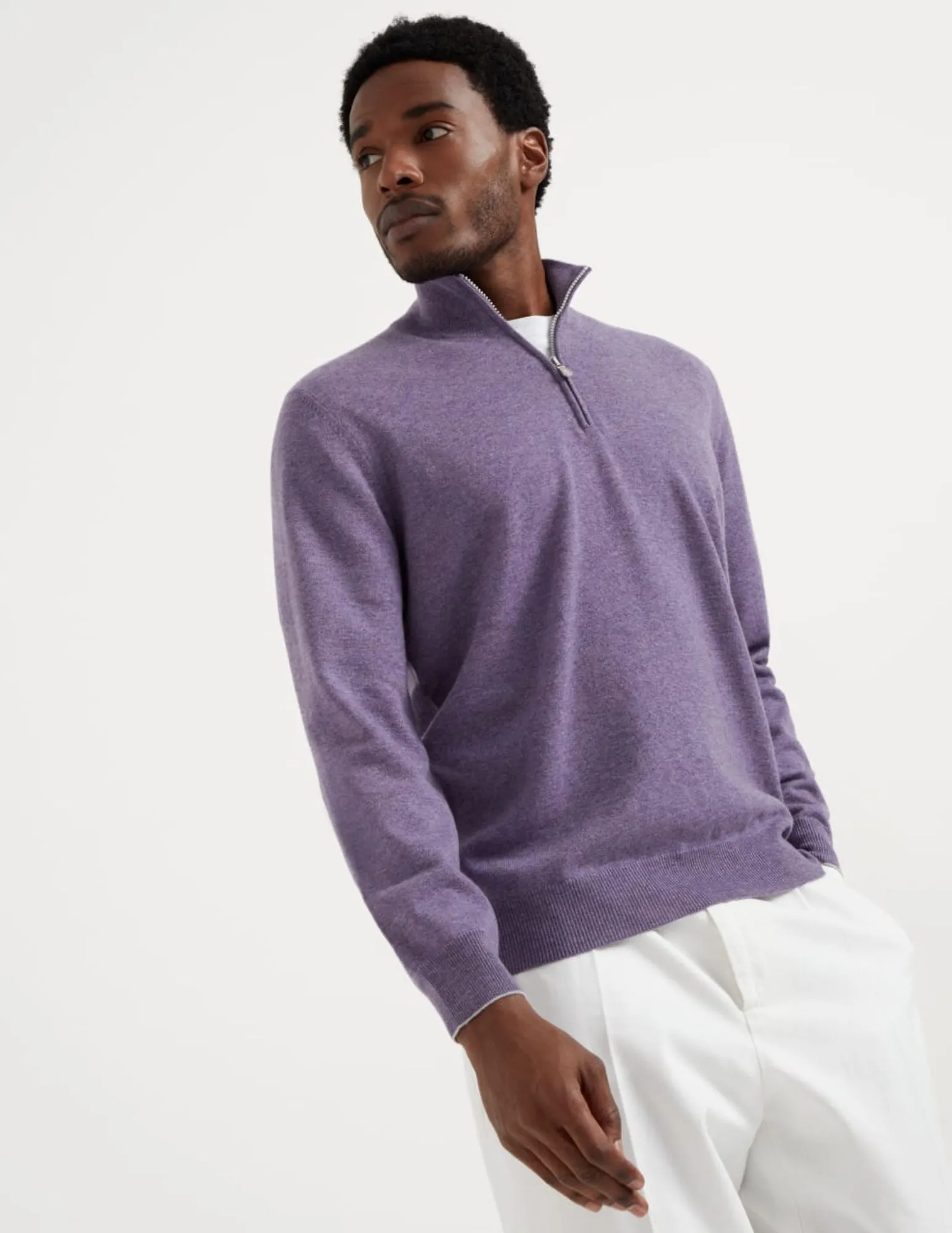 Half-Zip Sweater | Purple