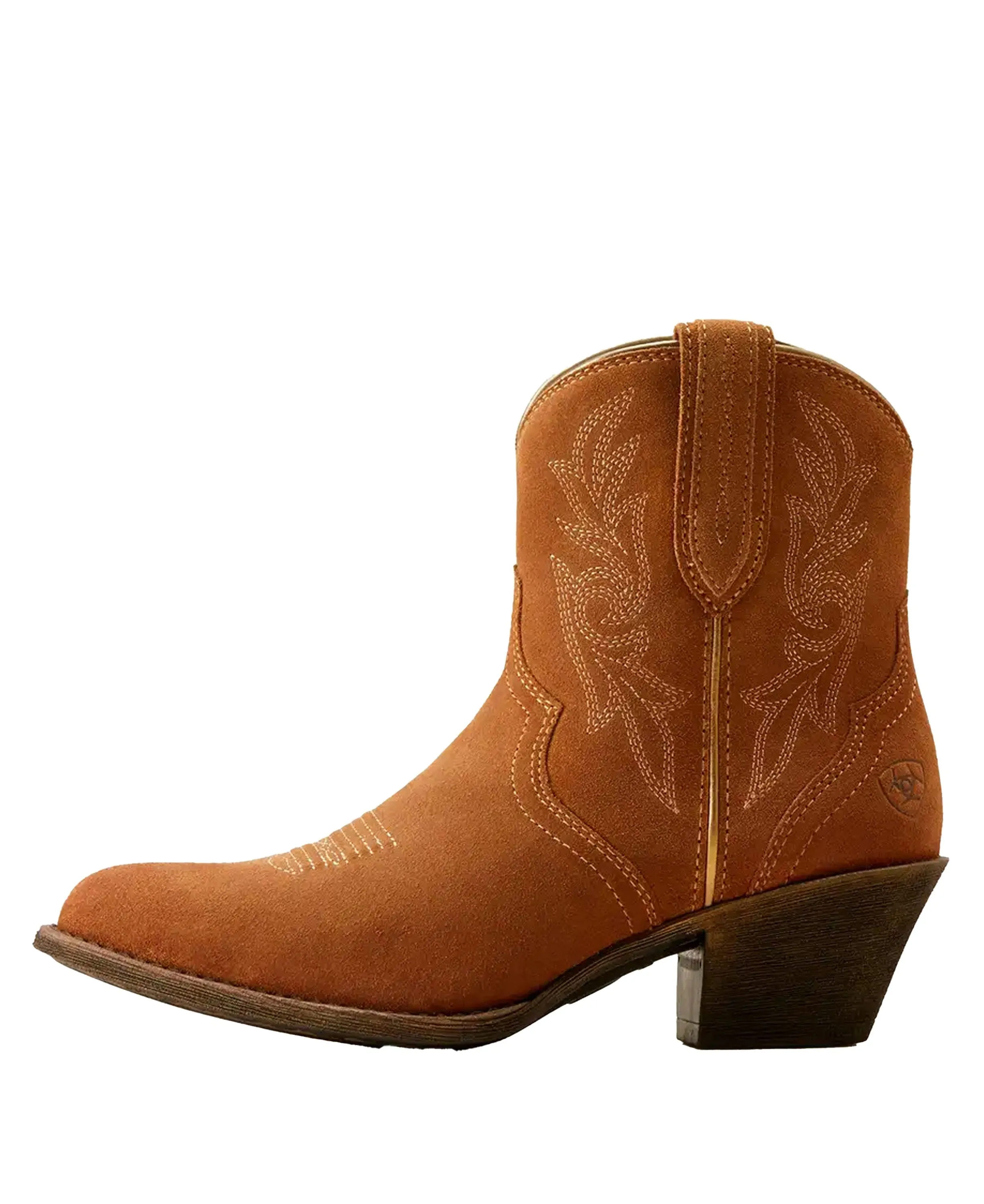 Harlan Western Boot - Walnut Suede