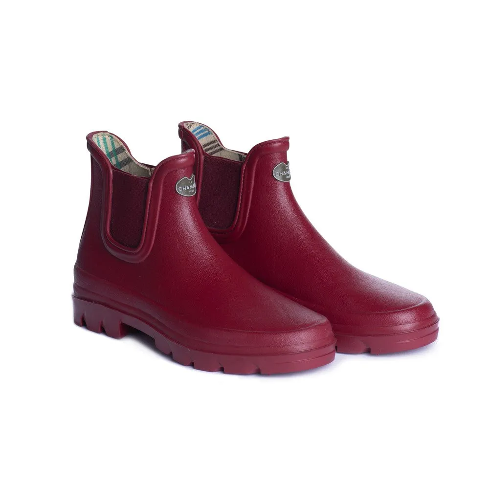 Iris Chelsea Jersey Lined Boot - Rouge