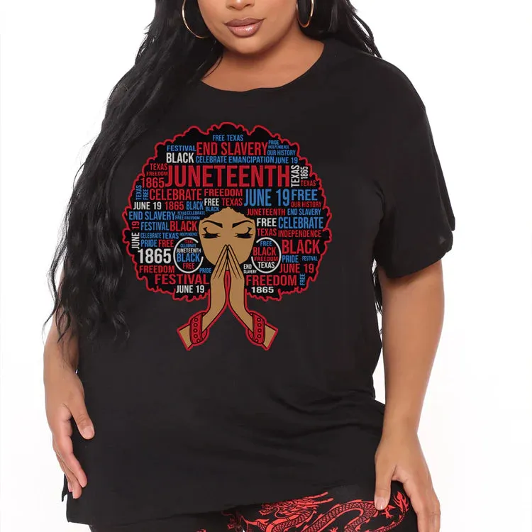 Juneteenth Praying Hands TShirt