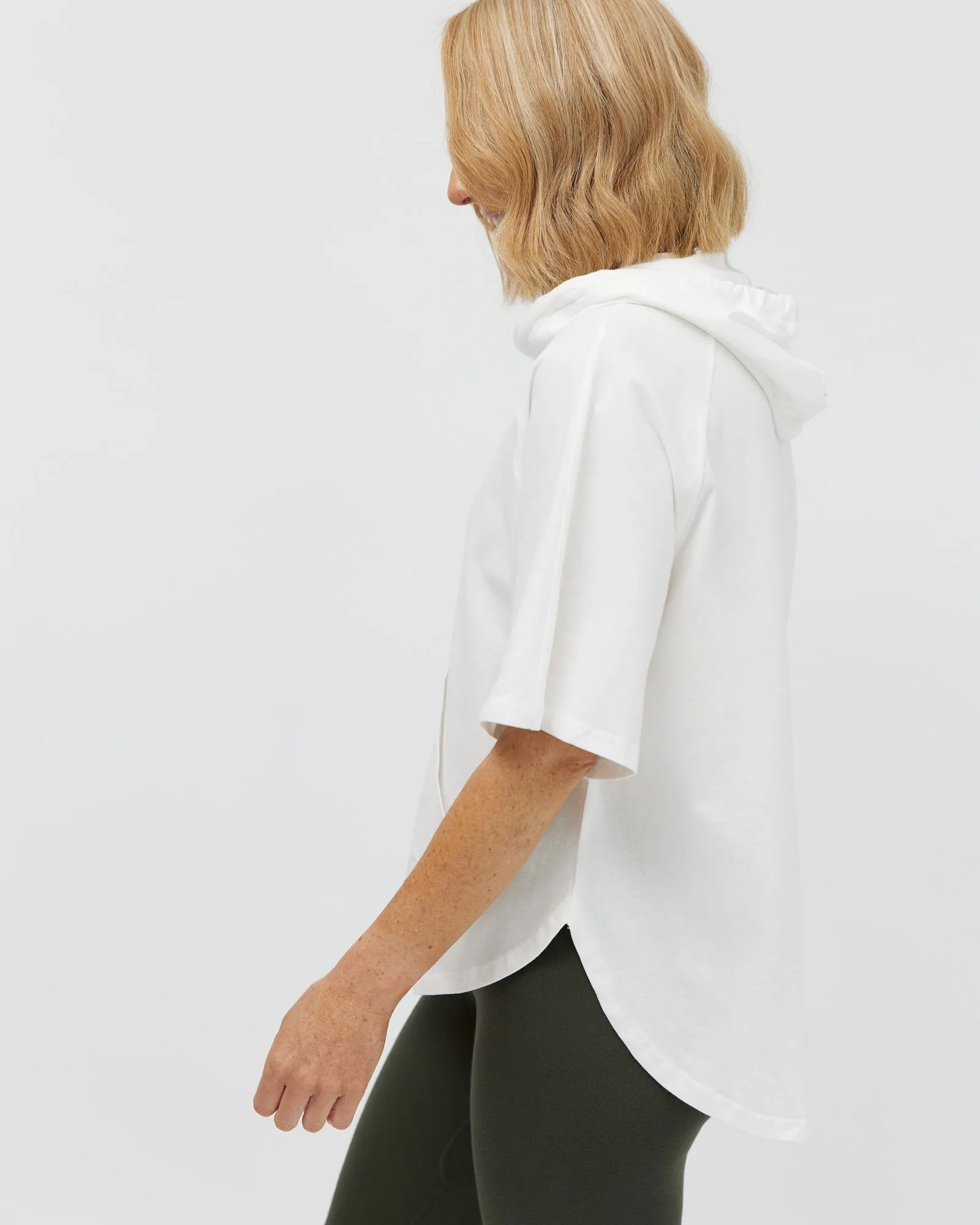 Kallie Hoodie Tee - White