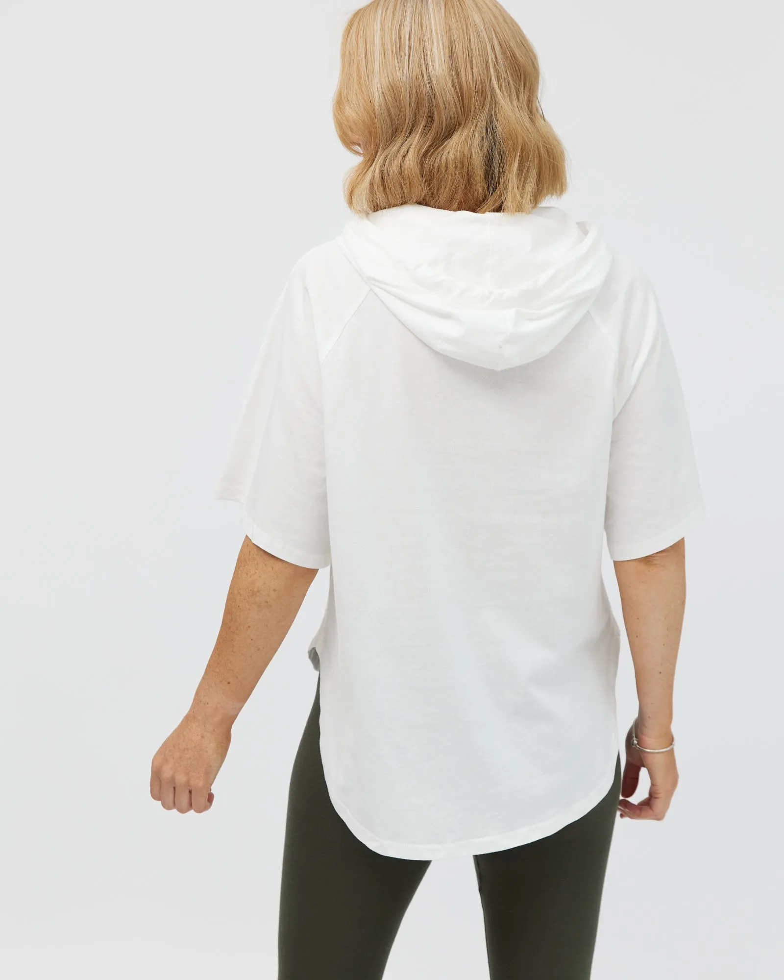 Kallie Hoodie Tee - White