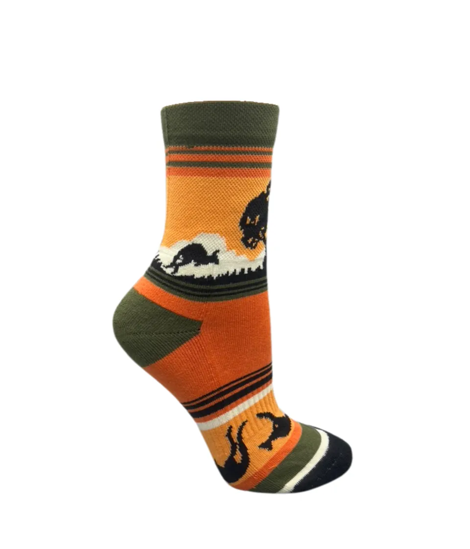 Kangaroo Sunset Athletic Sports Socks