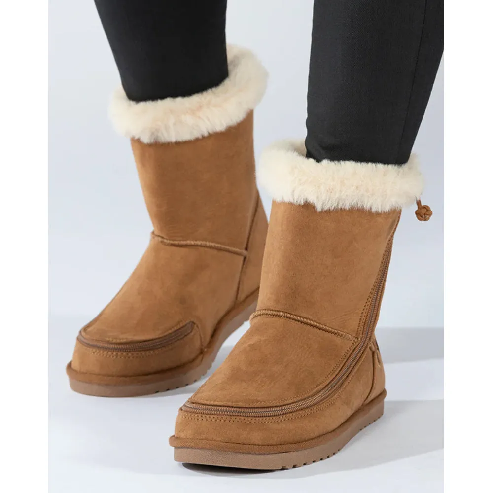 Kids' Cozy Boot 2  Wide (Chestnut)