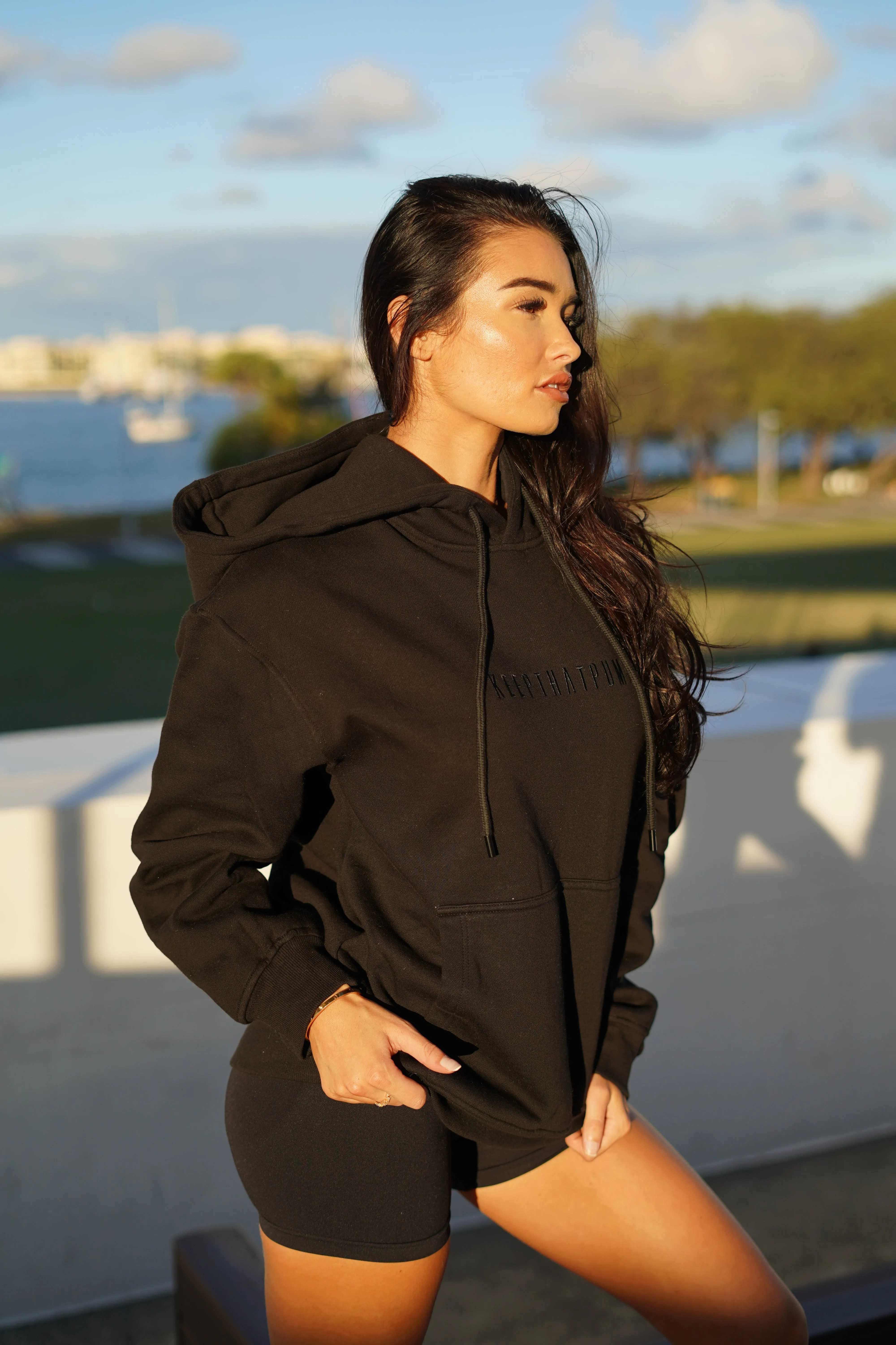 KTP OVERSIZED HOODIE - BLACK