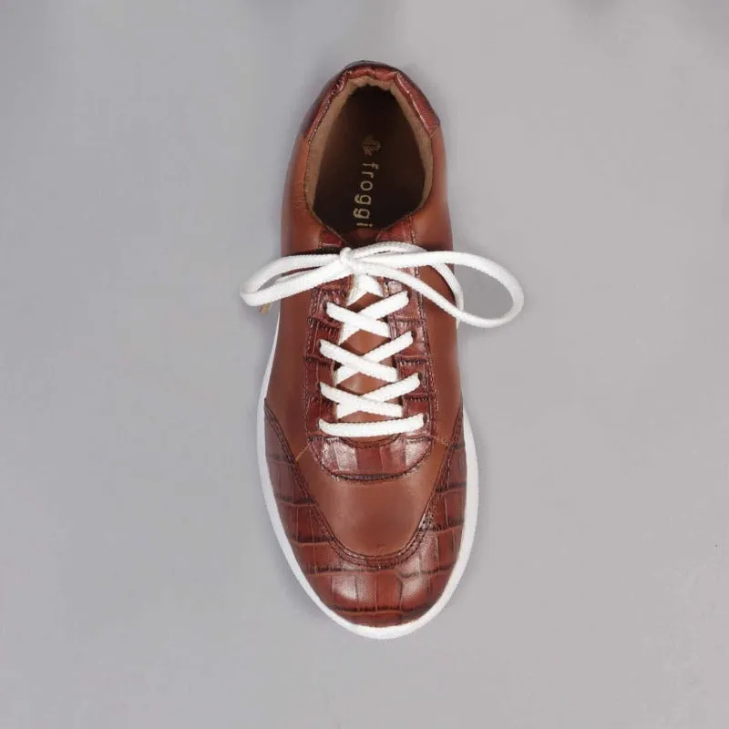 Lace-up Sneaker in Chestnut Multi - 12594