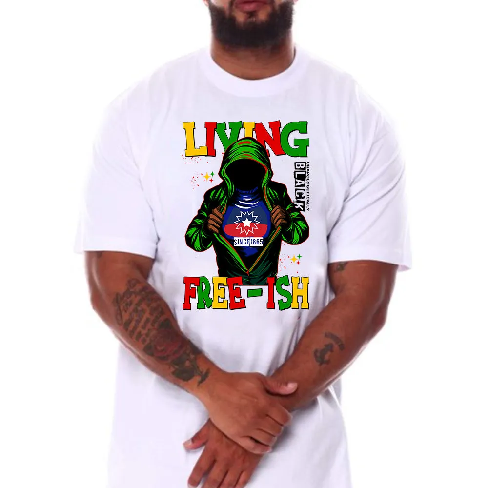 Living Free-Ish Hooded Guy TShirt