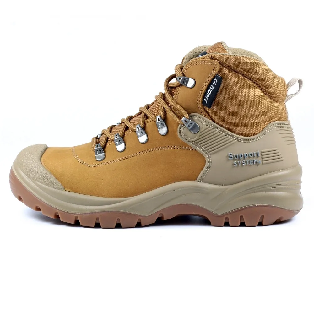 Mens Gri-Sport Work Boot Leather steel Toe Work Tan Sub-Contractor