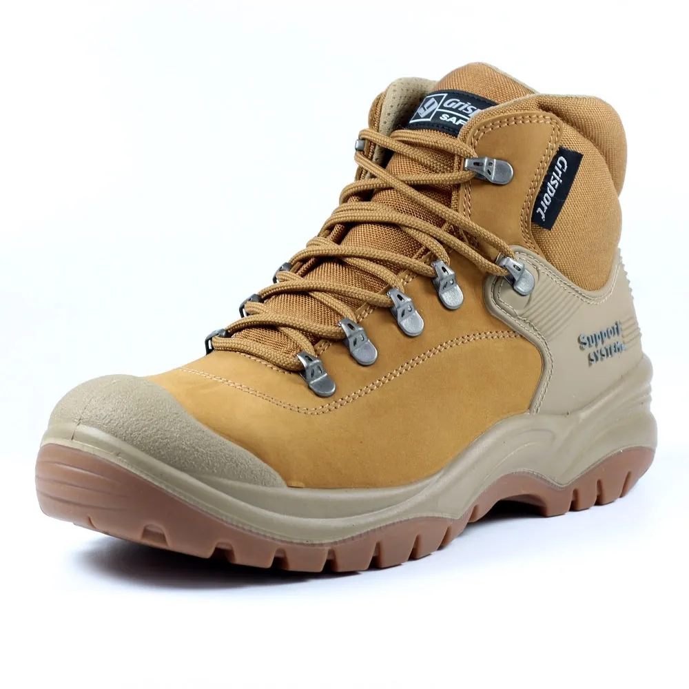 Mens Gri-Sport Work Boot Leather steel Toe Work Tan Sub-Contractor