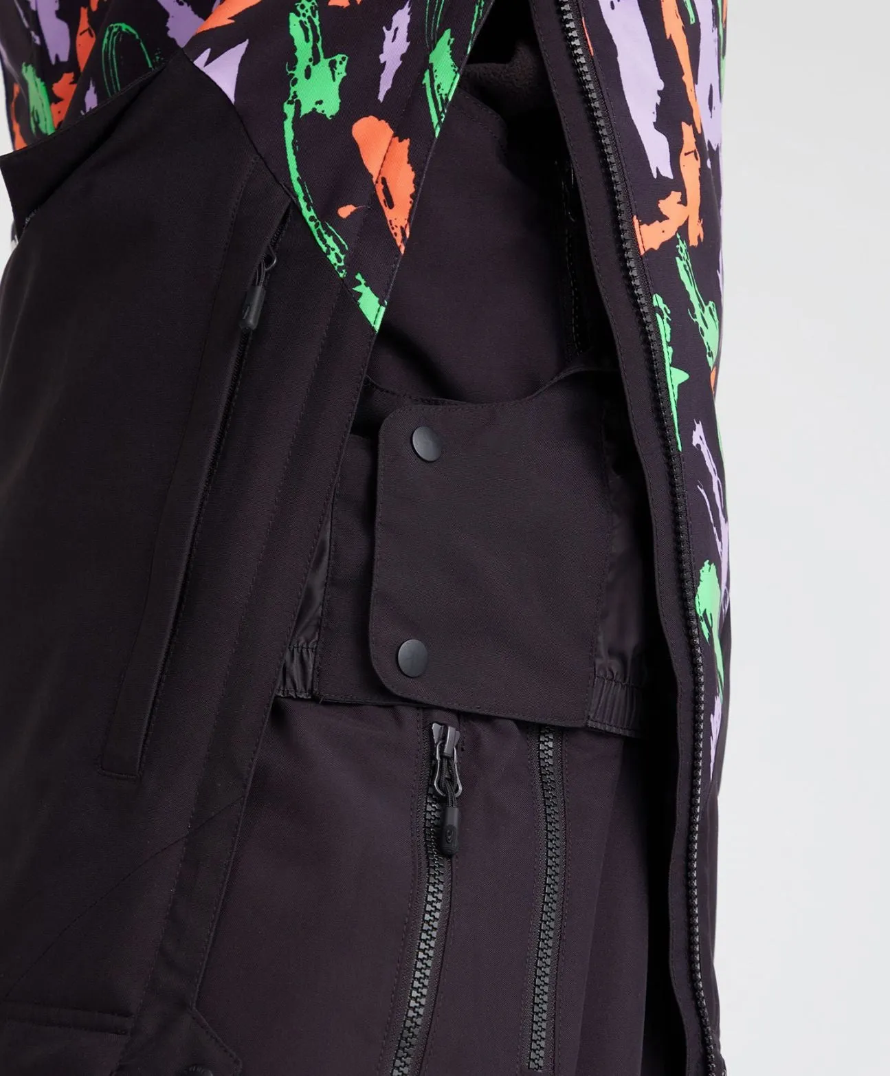 Men's O'Riginals Anorak Jacket Snow Jacket - Black Kemper Print