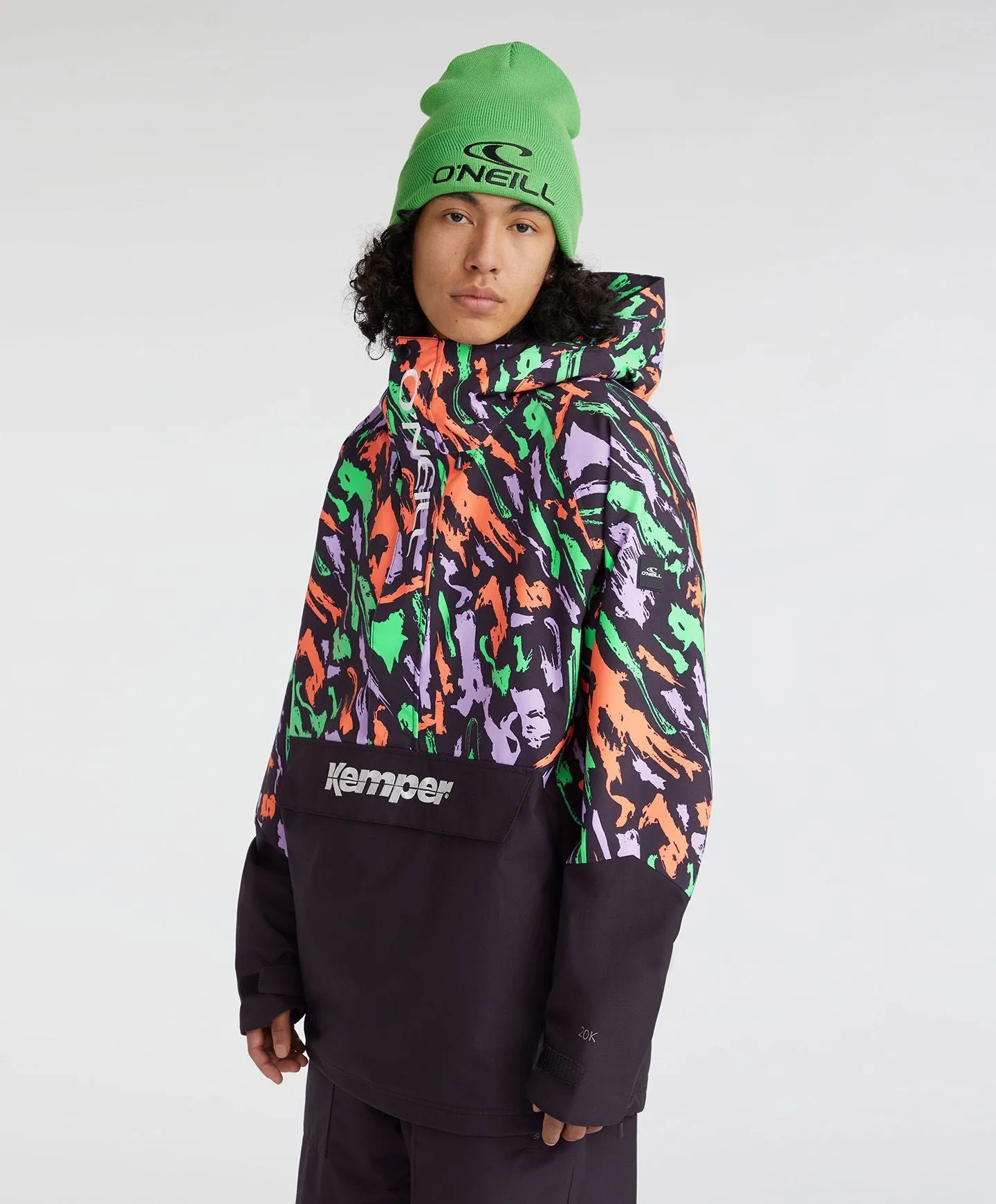 Men's O'Riginals Anorak Jacket Snow Jacket - Black Kemper Print