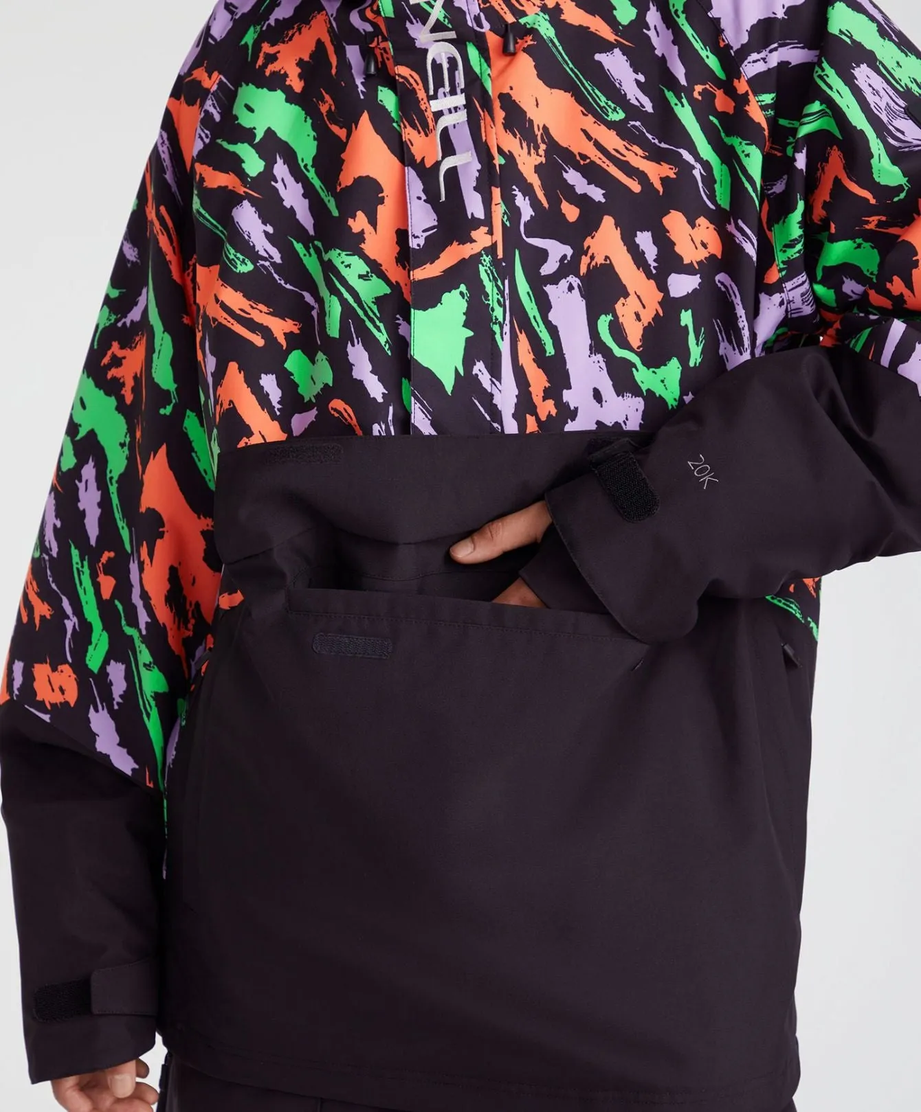 Men's O'Riginals Anorak Jacket Snow Jacket - Black Kemper Print