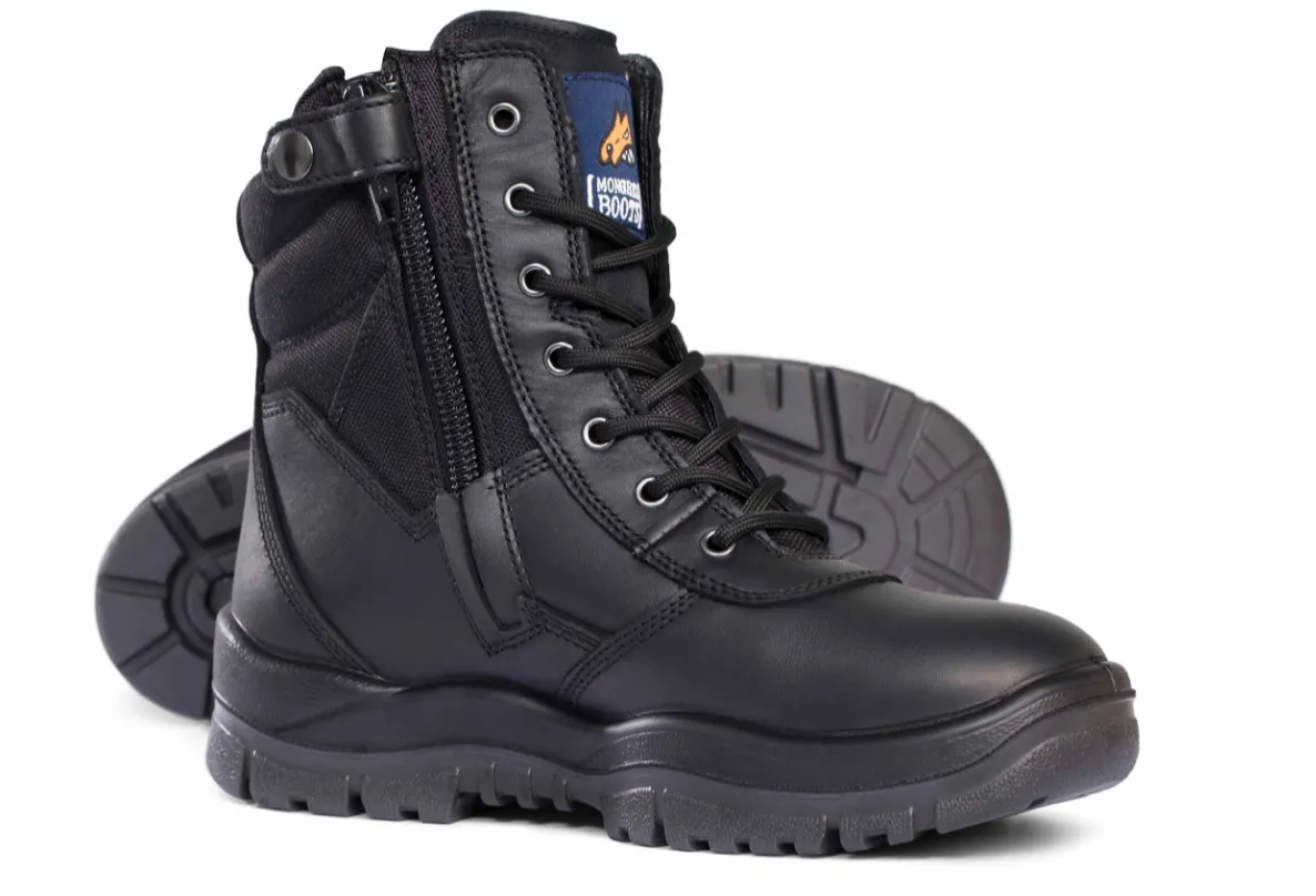 Mongrel Black High Leg Zipsider Boot