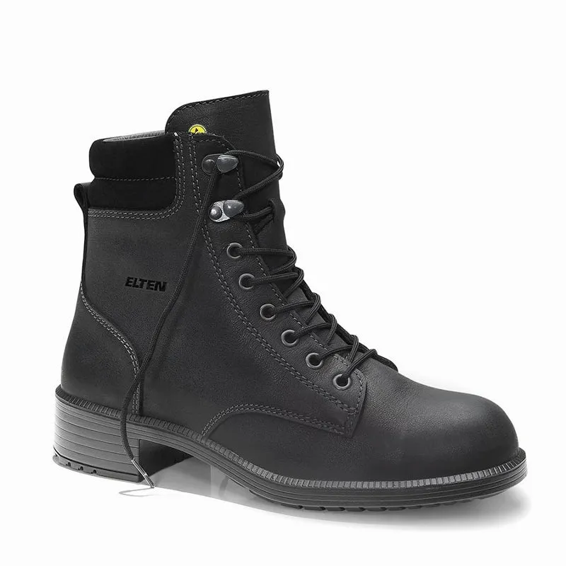 NIKOLA Women's Side Zip Work Boot Leather