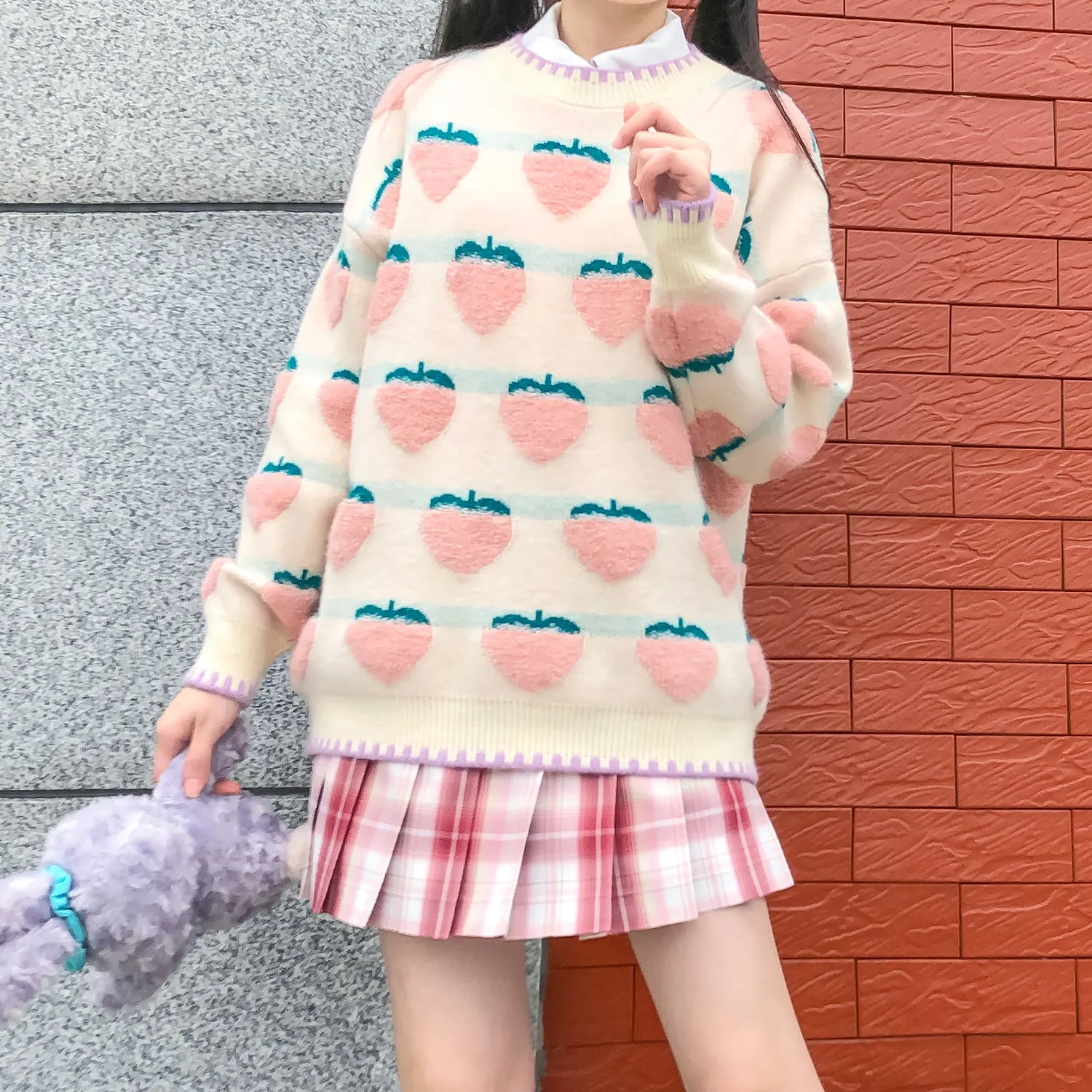 Peach Sweater AD12723