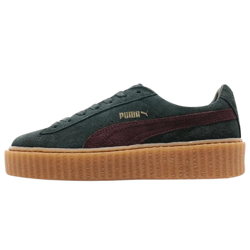 PUMA x Rihanna Suede Creepers Bordeaux Green