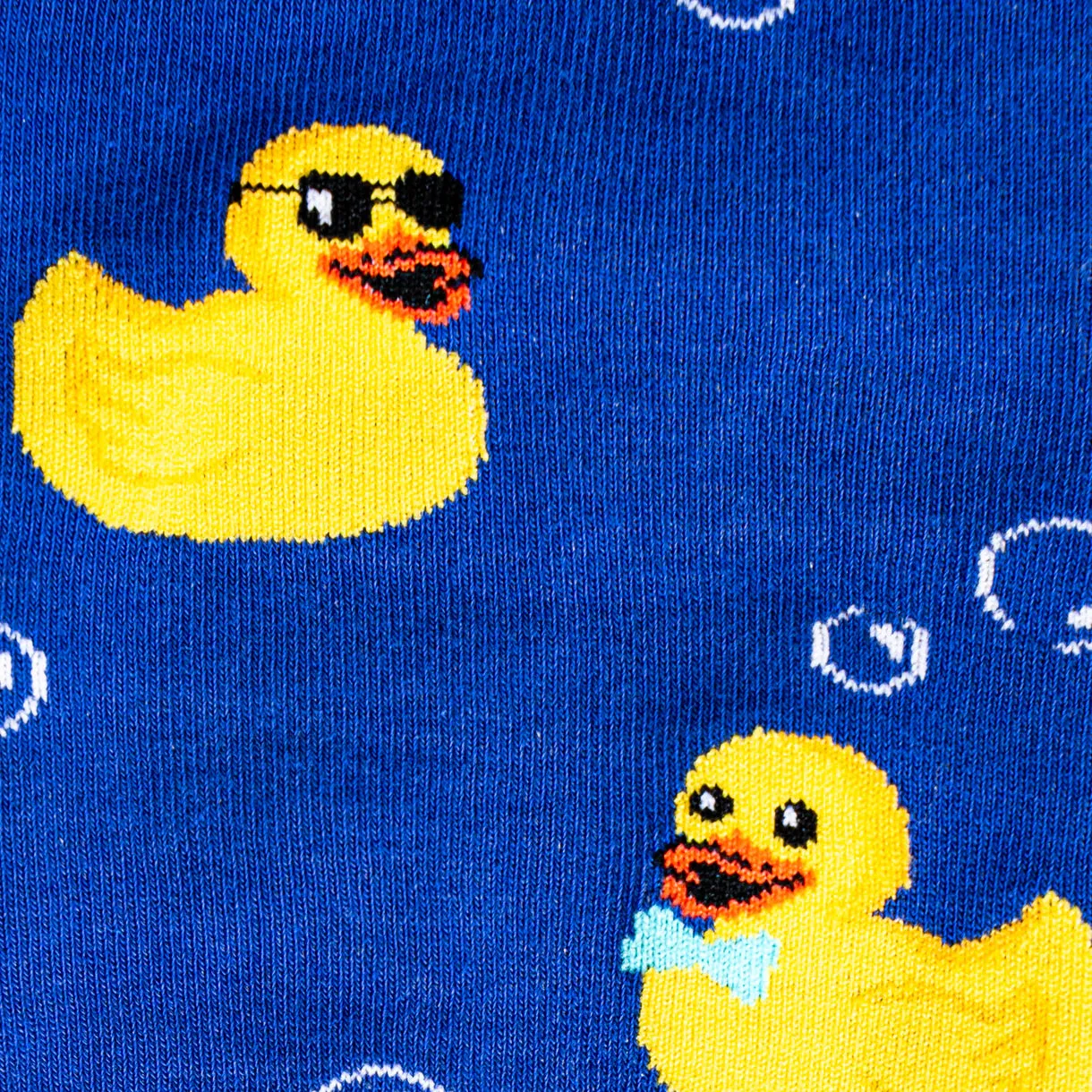 Rubber Duckie Knee High Socks in Extra Stretchy for Wide Calves