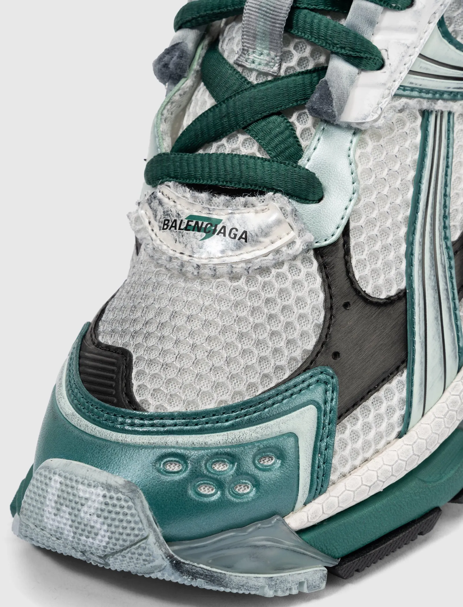 RUNNER SNEAKER WHITE/GREEN/ BLUE