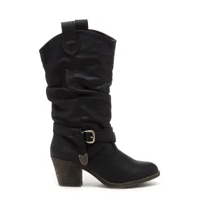 Sidestep Black Western Boot