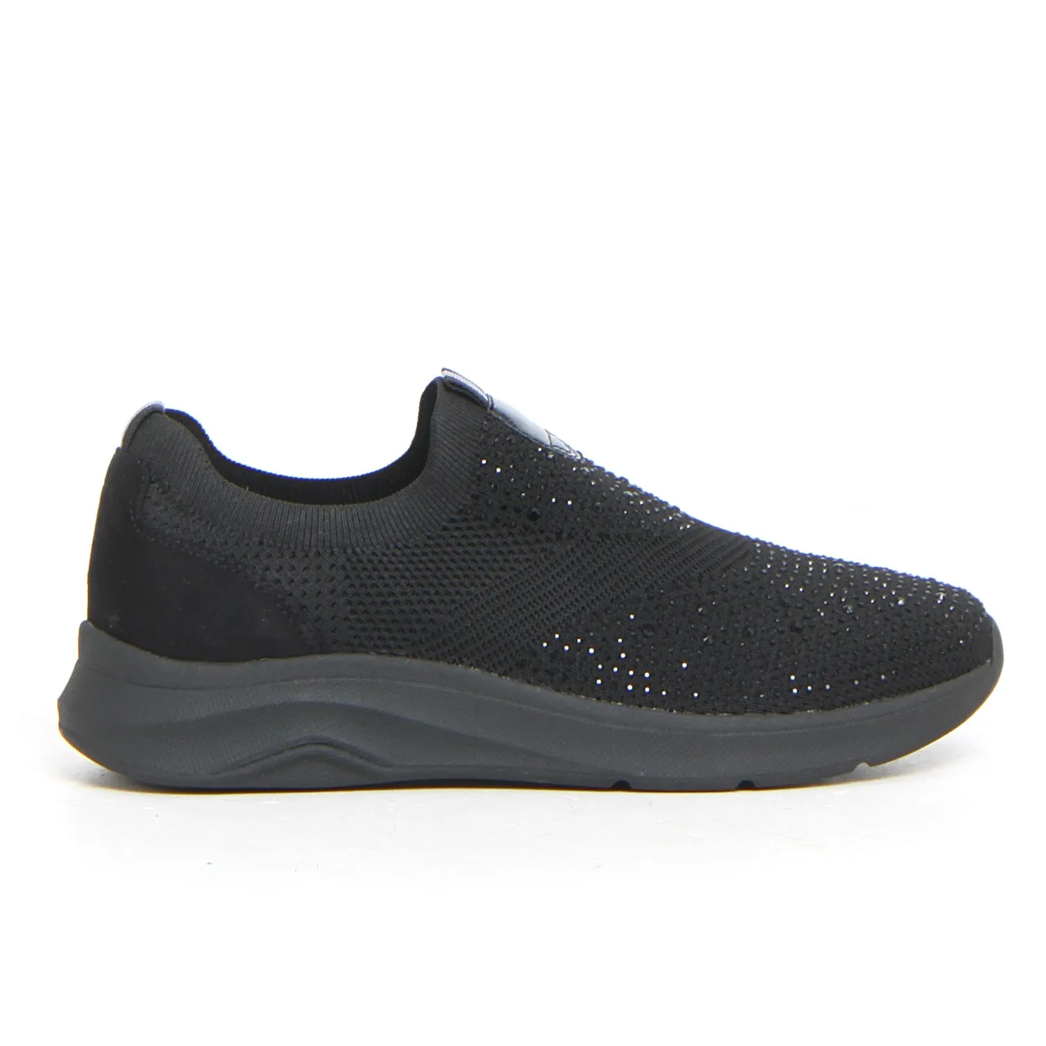 Sneaker slip on con strass