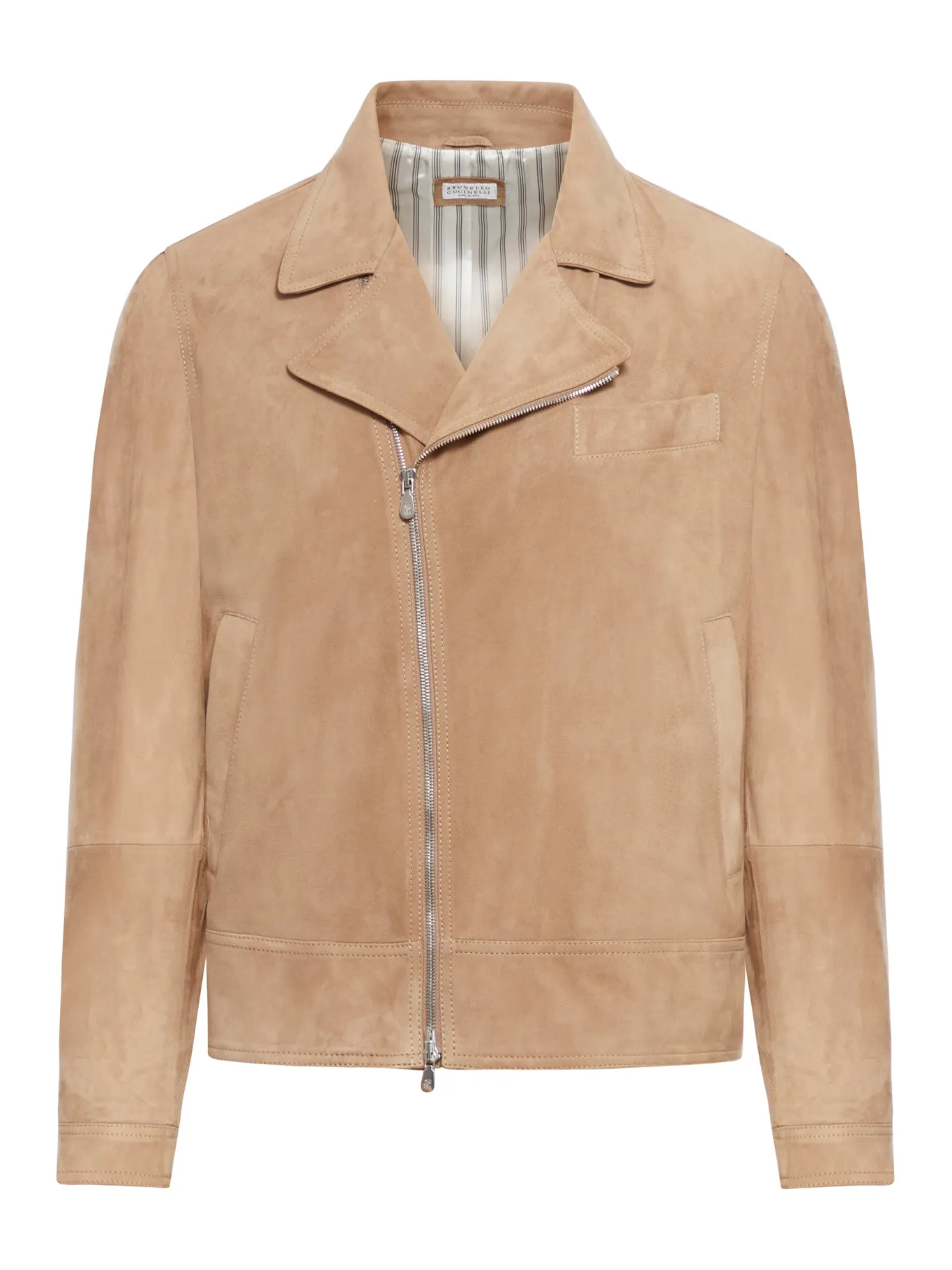 Suede leather jacket