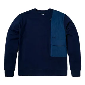 THE NORTH FACE M HYBRID POCKET CREW - AP-NAVY