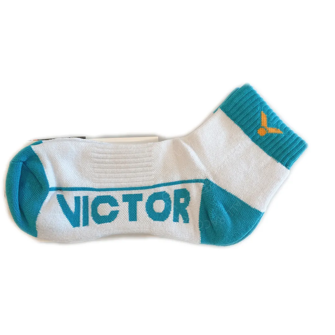 Victor SK235AM Sport Low Cut Socks [White/Blue]