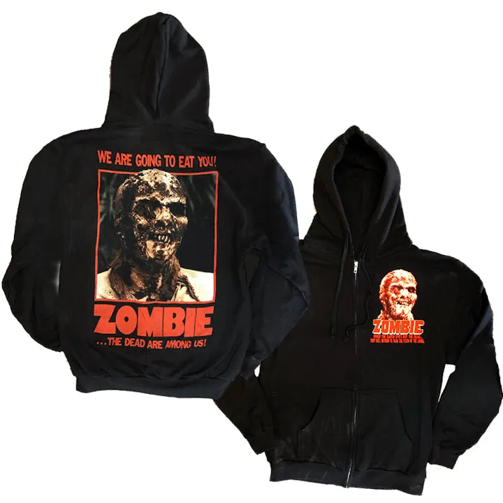 ZOMBIE POSTER ZIP HOODIE